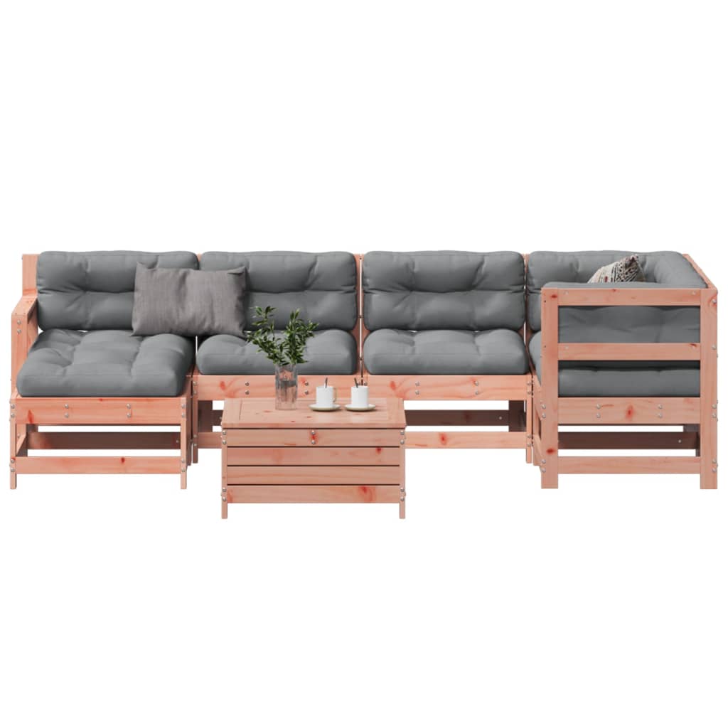Set Divani Giardino 7 pz con Cuscini Legno Massello di Douglas 3250954