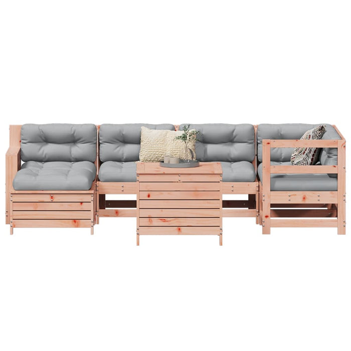 Set Divani da Giardino 7 pz in Legno Massello Abete Douglas 3250970