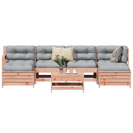 Set Divani da Giardino 7 pz in Legno Massello Abete Douglas 3250990