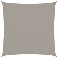 Vela Parasole 160 g/m² Quadrata Grigio Chiaro 2,5x2,5 m in HDPE