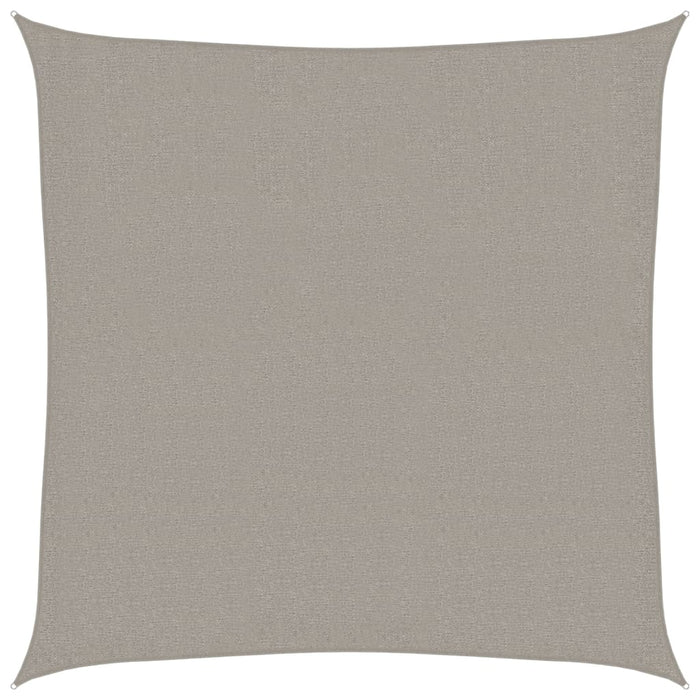 vidaXL Vela Parasole 160 g/m² Quadrata Grigio Chiaro 3x3 m in HDPE