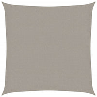 Vela Parasole 160 g/m² Quadrata Grigio Chiaro 3,6x3,6 m in HDPE 4001967