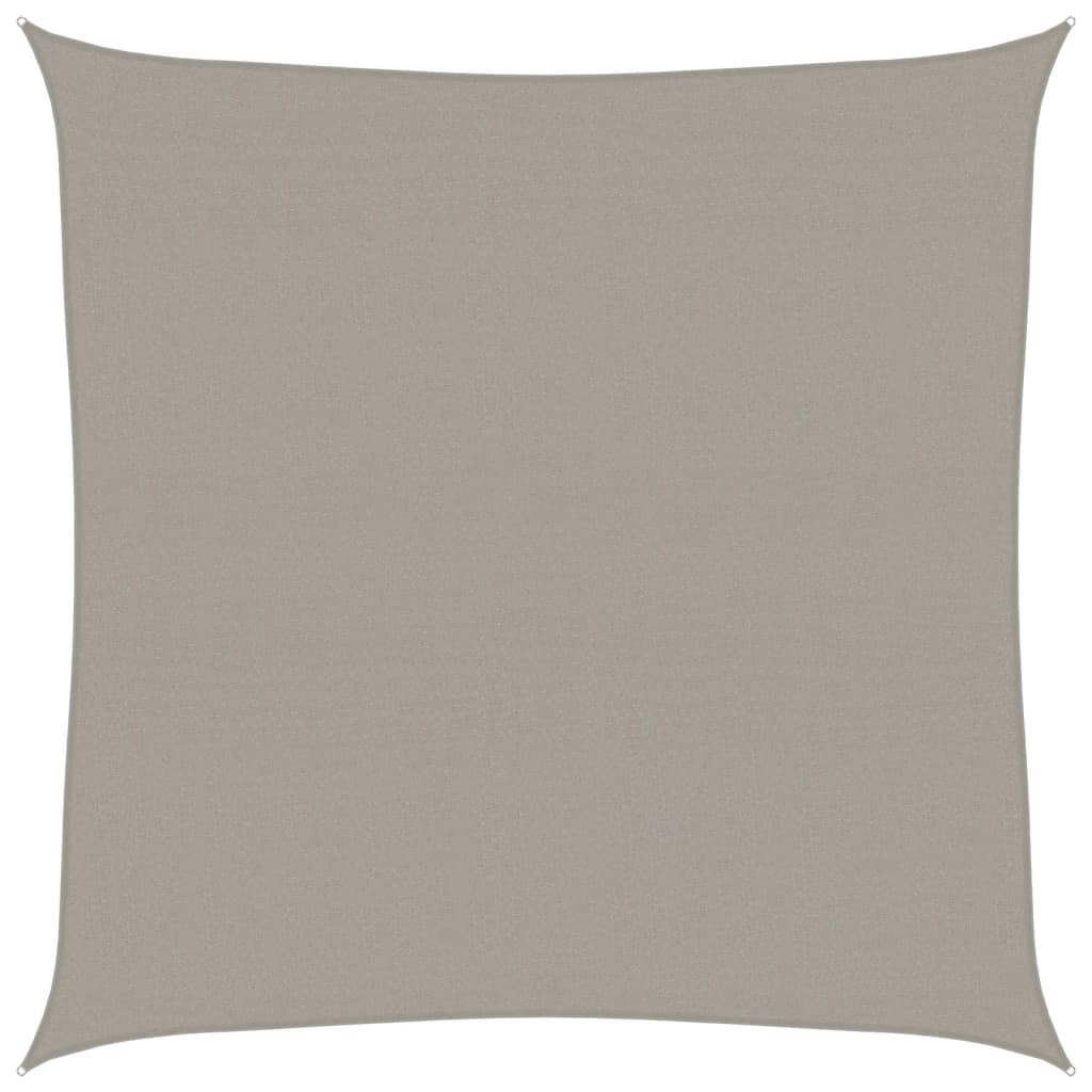 Vela Parasole 160 g/m² Quadrata Grigio Chiaro 4,5x4,5 m in HDPE 4001969