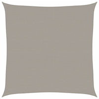 vidaXL Vela Parasole 160 g/m² Quadrata Grigio Chiaro 5x5 m in HDPE