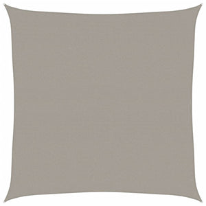 vidaXL Vela Parasole 160 g/m² Quadrata Grigio Chiaro 5x5 m in HDPE