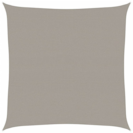 vidaXL Vela Parasole 160 g/m² Quadrata Grigio Chiaro 5x5 m in HDPE