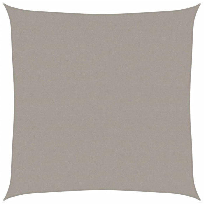 vidaXL Vela Parasole 160 g/m² Quadrata Grigio Chiaro 5x5 m in HDPE