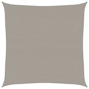 vidaXL Vela Parasole 160 g/m² Quadrata Grigio Chiaro 7x7 m in HDPE