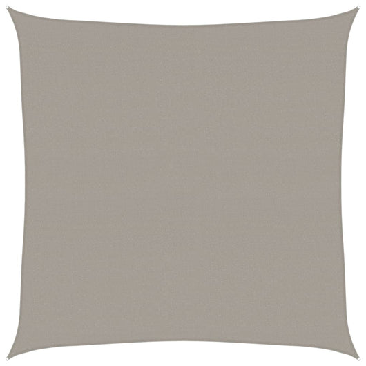 vidaXL Vela Parasole 160 g/m² Quadrata Grigio Chiaro 7x7 m in HDPE