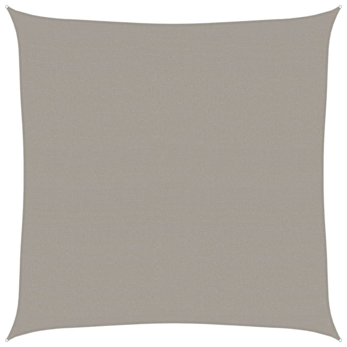 vidaXL Vela Parasole 160 g/m² Quadrata Grigio Chiaro 7x7 m in HDPE