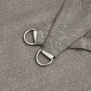 Vela Parasole 160 g/m² Rettangolare Grigio Chiaro 2x3 m in HDPE