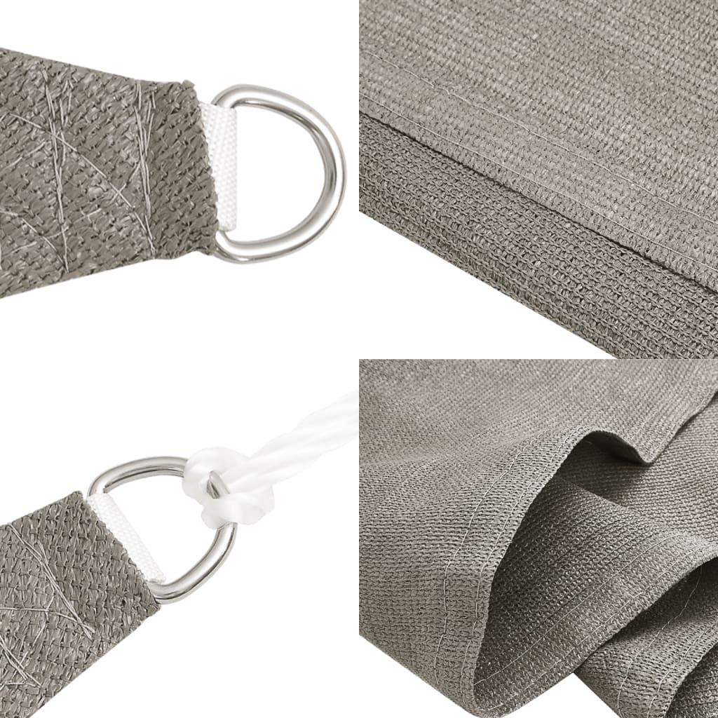 Vela Parasole 160 g/mÂ² Rettangolare Grigio Chiaro 2x4,5 m HDPE