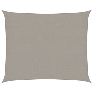 vidaXL Vela Parasole 160 g/m² Rettangolare Grigio Chiaro 2,5x3 m HDPE