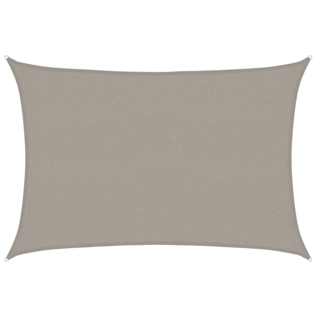 Vela Parasole 160 g/m² Rettangolare Grigio Chiaro 2,5x4 m HDPE 4001981