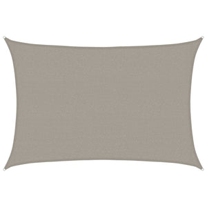 Vela Parasole 160 g/m² Rettangolare Grigio Chiaro 2,5x4 m HDPE 4001981