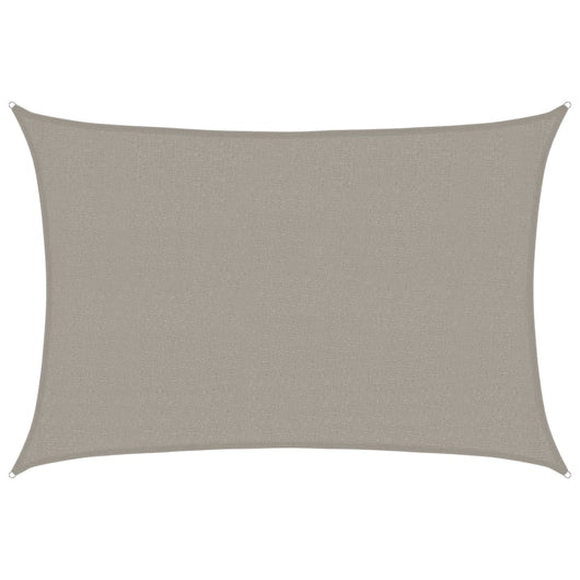 Vela Parasole 160 g/m² Rettangolare Grigio Chiaro 2,5x4 m HDPE