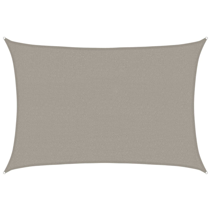 Vela Parasole 160 g/m² Rettangolare Grigio Chiaro 2,5x4 m HDPE