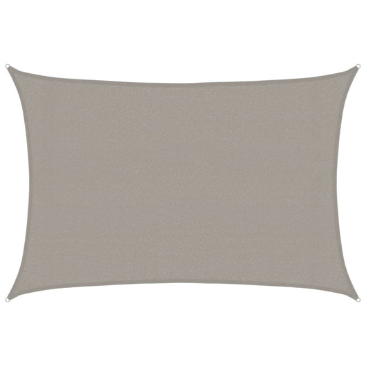 vidaXL Vela Parasole 160 g/m² Rettangolare Grigio Chiaro 3x5 m in HDPE