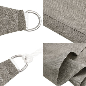 vidaXL Vela Parasole 160 g/m² Rettangolare Grigio Chiaro 3x5 m in HDPE