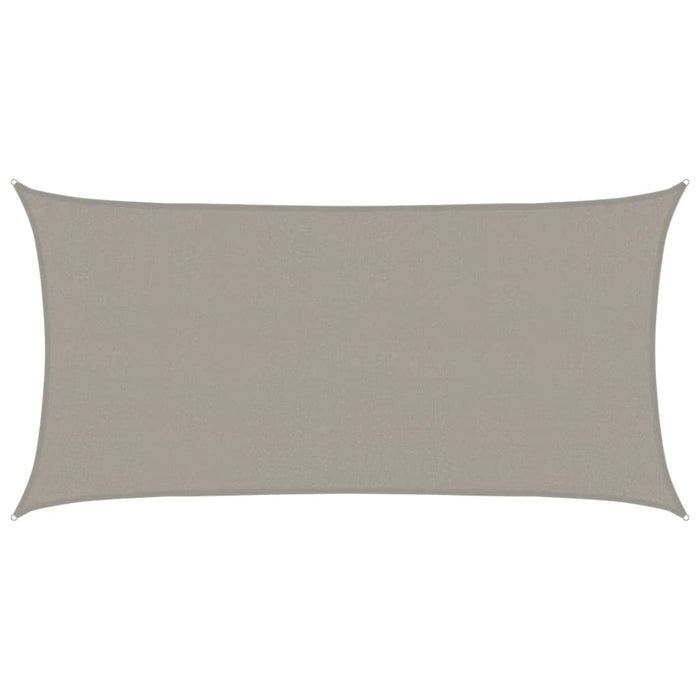 vidaXL Vela Parasole 160 g/m² Rettangolare Grigio Chiaro 3x6 m in HDPE