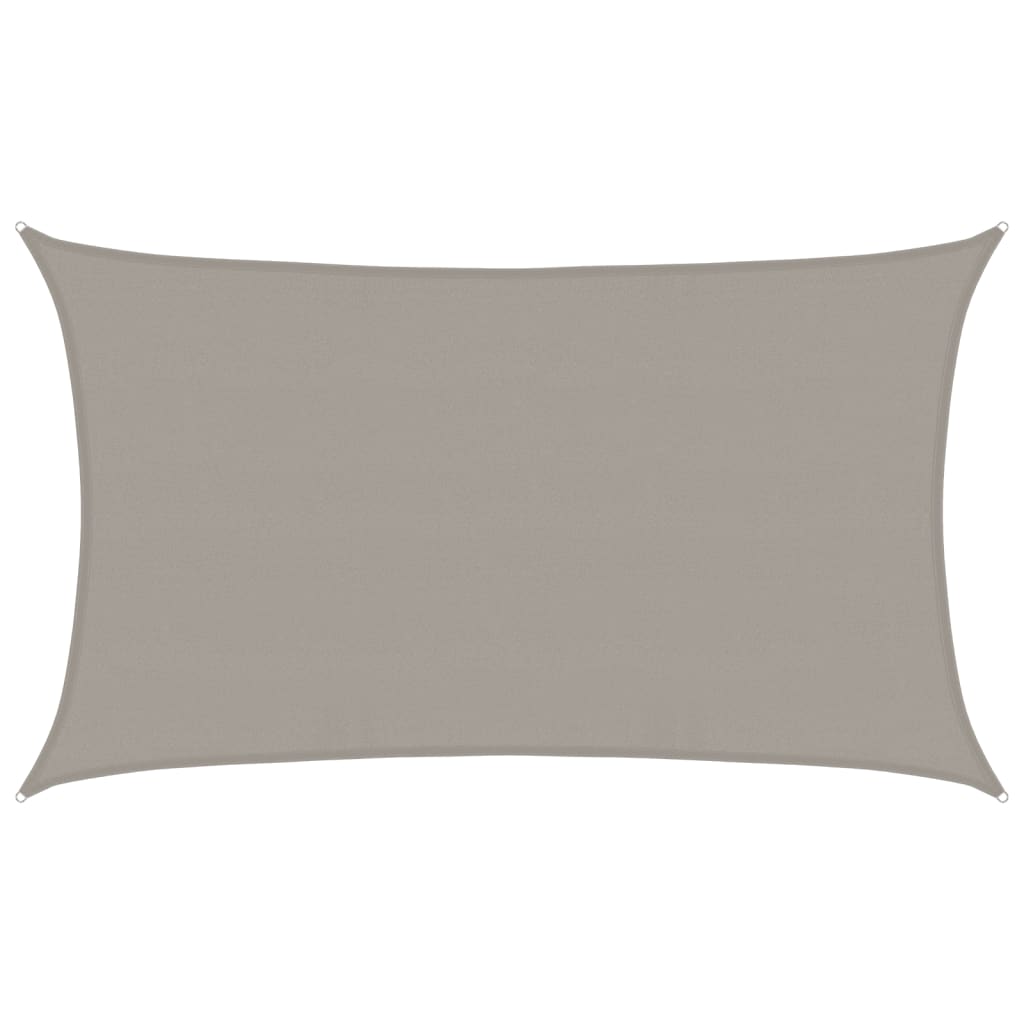 Vela Parasole 160 g/m² Rettangolare Grigio Chiaro 5x8 m in HDPE 4001995