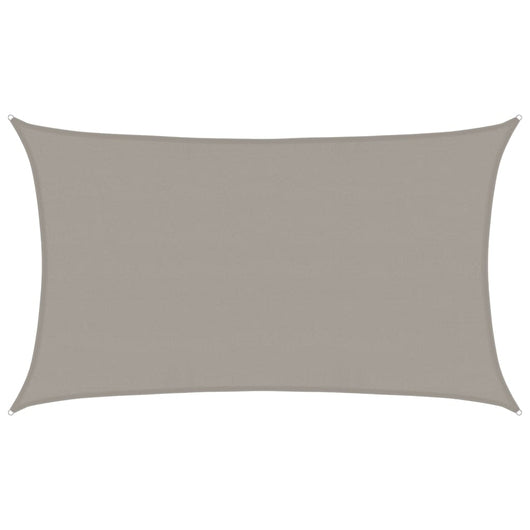 Vela Parasole 160 g/m² Rettangolare Grigio Chiaro 5x8 m in HDPE
