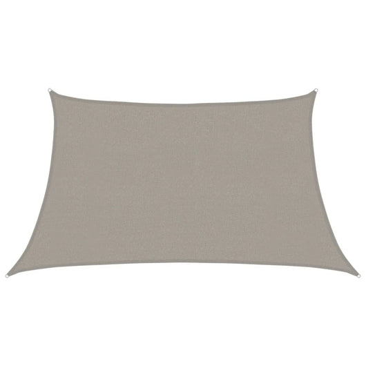 vidaXL Vela Parasole 160 g/m² Trapezio Grigio Chiaro 3/4x2 m in HDPE