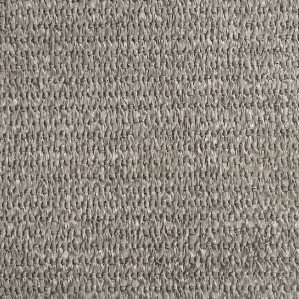 Vela Parasole 160 g/m² Trapezio Grigio Chiaro 3/4x3 m in HDPE 4002016