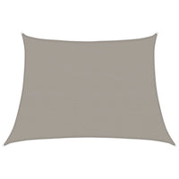 vidaXL Vela Parasole 160 g/m² Trapezio Grigio Chiaro 4/5x3 m in HDPE