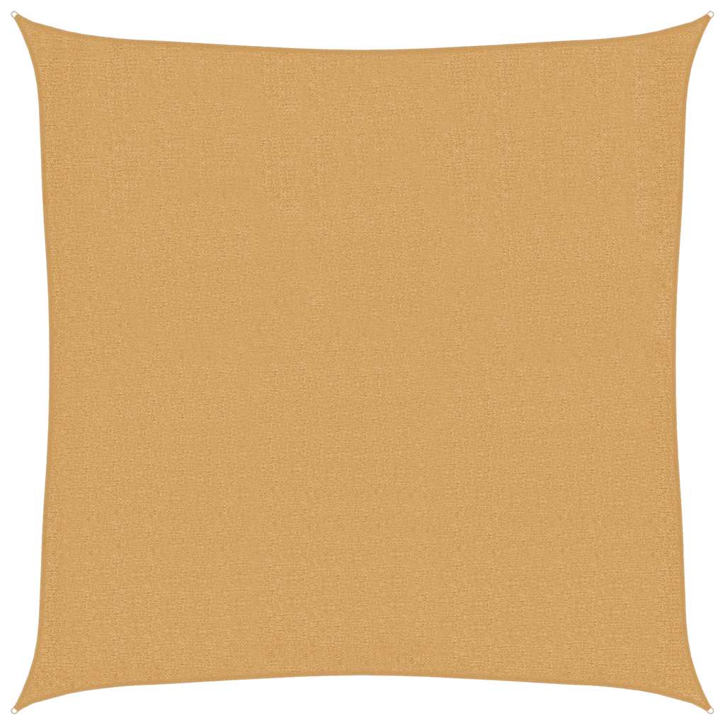 vidaXL Vela Parasole 160 g/m² Quadrata Sabbia 2,5x2,5 m in HDPE