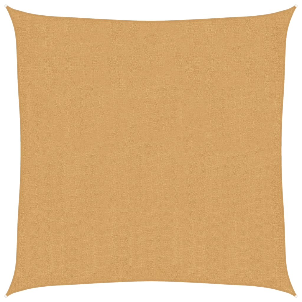 vidaXL Vela Parasole 160 g/m² Quadrata Sabbia 3x3 m in HDPE