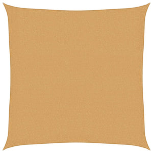 vidaXL Vela Parasole 160 g/m² Quadrata Sabbia 3x3 m in HDPE