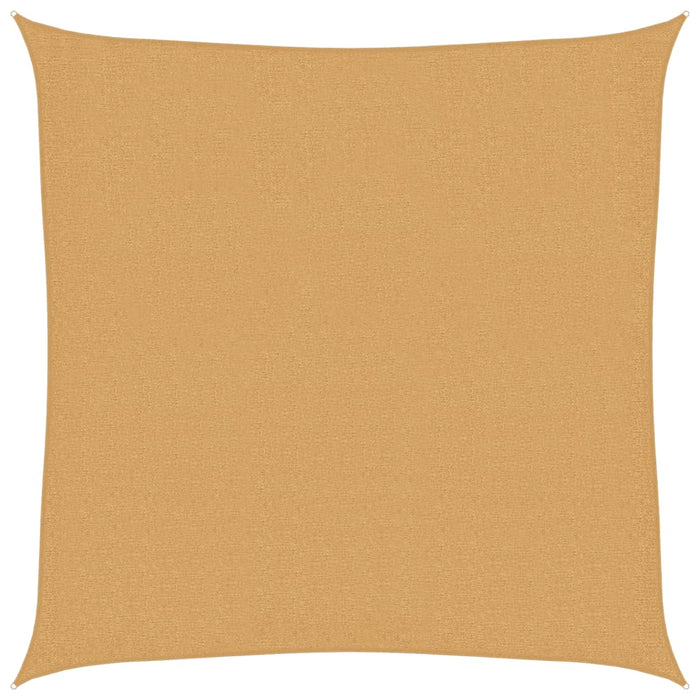 vidaXL Vela Parasole 160 g/m² Quadrata Sabbia 3x3 m in HDPE