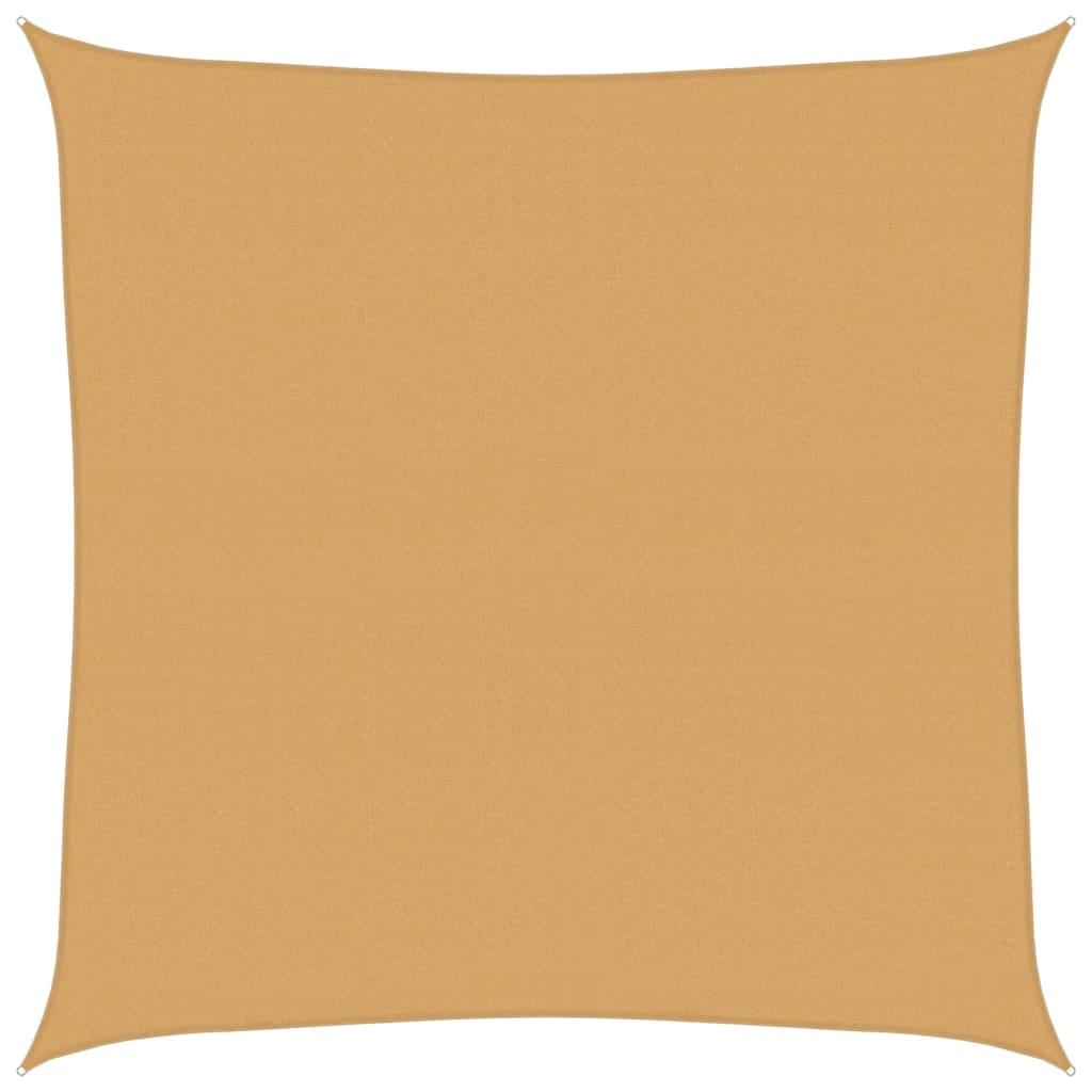 Vela Parasole 160 g/m² Quadrata Sabbia 4x4 m in HDPE