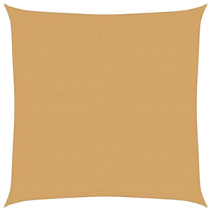 Vela Parasole 160 g/m² Quadrata Sabbia 4x4 m in HDPE