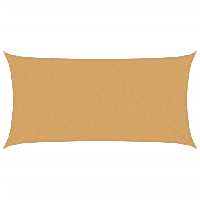 Vela Parasole 160 g/m² Rettangolare Sabbia 2x3,5 m in HDPE