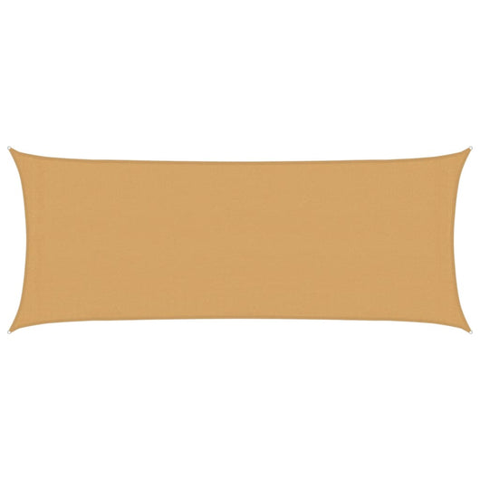 Vela Parasole 160 g/m² Rettangolare Sabbia 2x4,5 m in HDPE