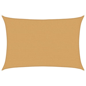 Vela Parasole 160 g/m² Rettangolare Sabbia 2,5x3,5 m in HDPE