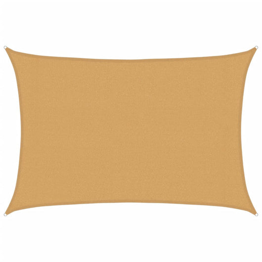 Vela Parasole 160 g/m² Rettangolare Sabbia 3x4 m in HDPE