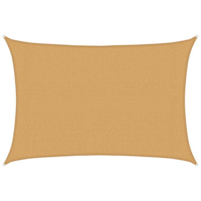 Vela Parasole 160 g/m² Rettangolare Sabbia 3x4 m in HDPE