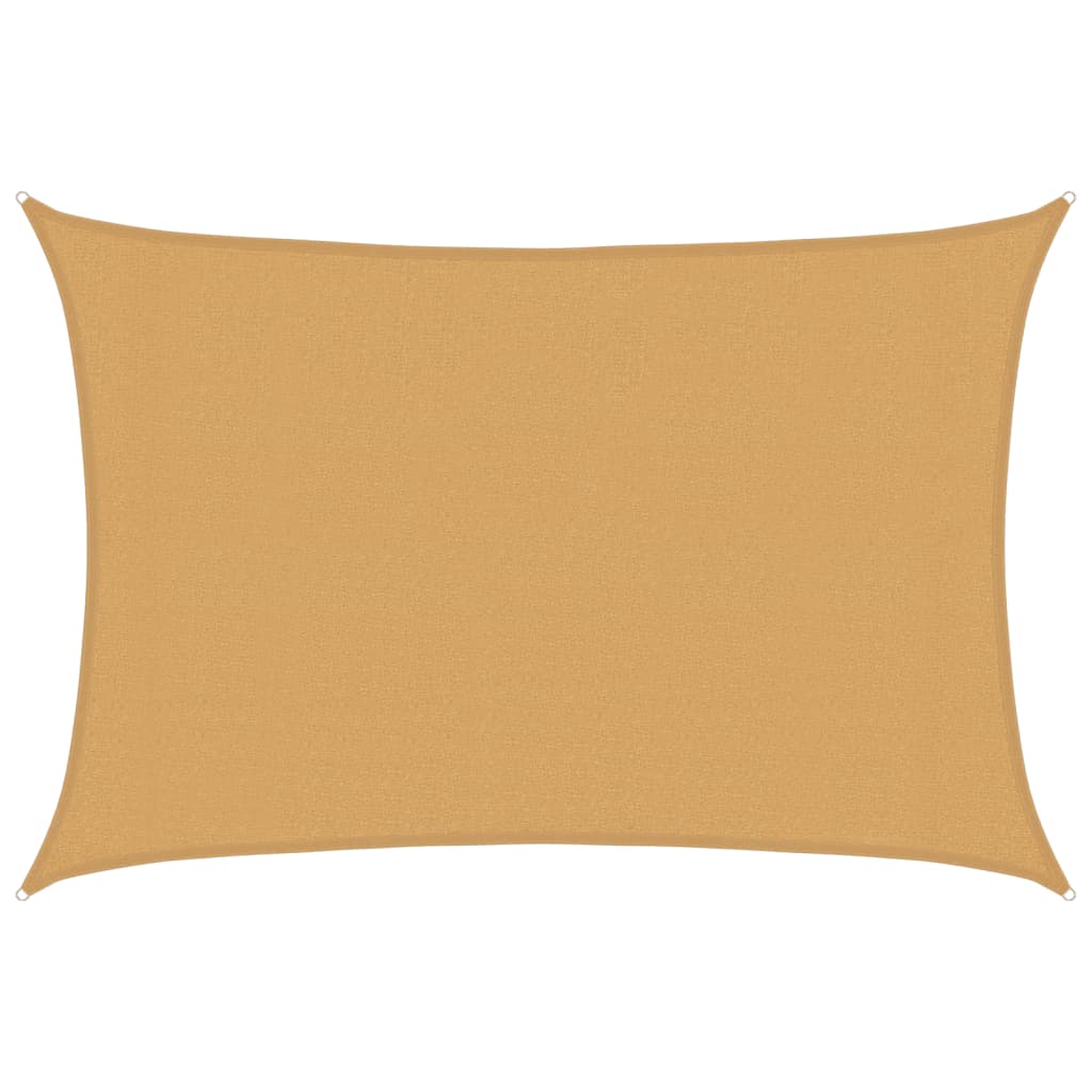 Vela Parasole 160 g/m² Rettangolare Sabbia 3x5 m in HDPE 4002041
