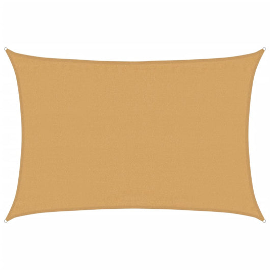 vidaXL Vela Parasole 160 g/m² Rettangolare Sabbia 3,5x4,5 m in HDPE