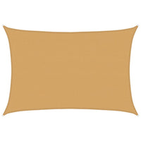 Vela Parasole 160 g/m² Rettangolare Sabbia 4x6 m in HDPE