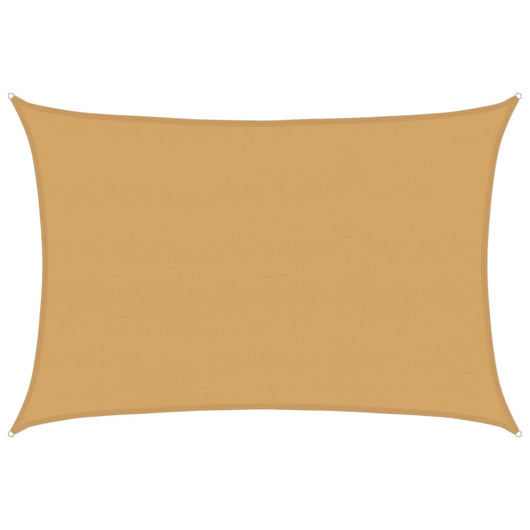 vidaXL Vela Parasole 160 g/m² Rettangolare Sabbia 5x6 m in HDPE