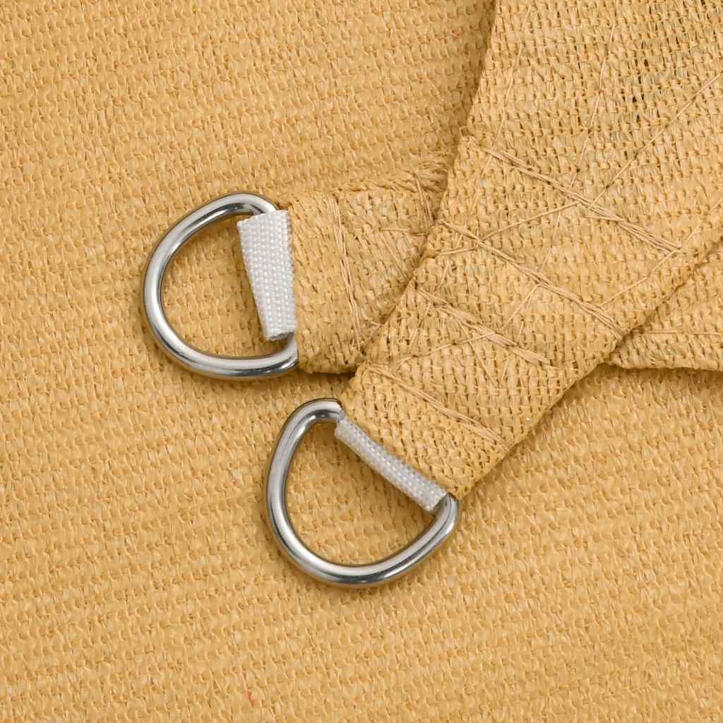 Vela Parasole 160 g/m² Triangolare Sabbia 4x4x4 m in HDPE 4002060