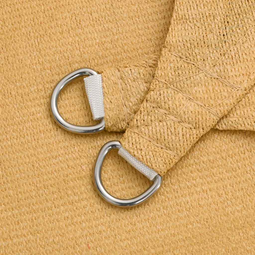 Vela Parasole 160 g/m² Triangolare Sabbia 5x6x6 m in HDPE 4002065