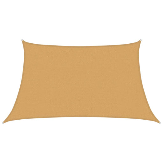 Vela Parasole 160 g/m² Trapezio Grigio Chiaro 3/4x2 m in HDPE