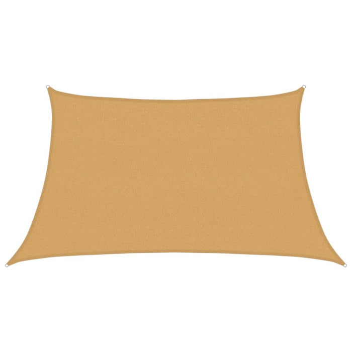 Vela Parasole 160 g/m² Trapezio Grigio Chiaro 3/4x2 m in HDPE