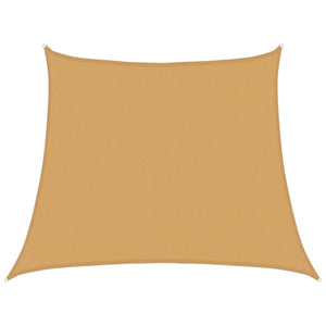 Vela Parasole 160 g/m² Trapezio Grigio Chiaro 3/4x3 m in HDPE