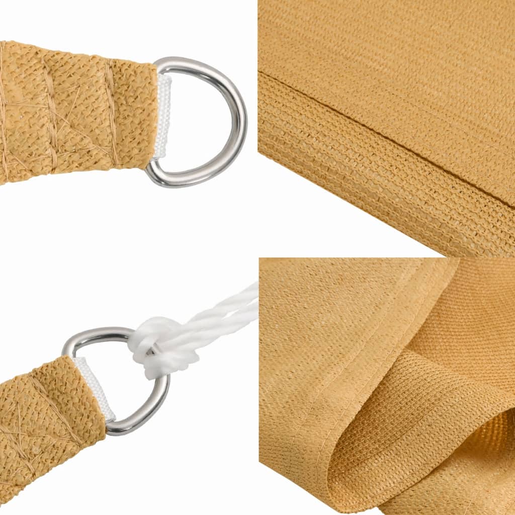 Vela Parasole 160 g/m² Trapezio Grigio Chiaro 4/5x3 m in HDPE